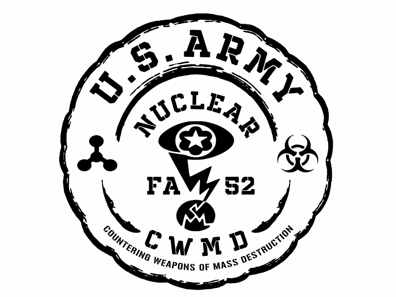 Army Nuclear and CWMD (Countering Weapons of Mass Destruction) Logo Design logo design by aura