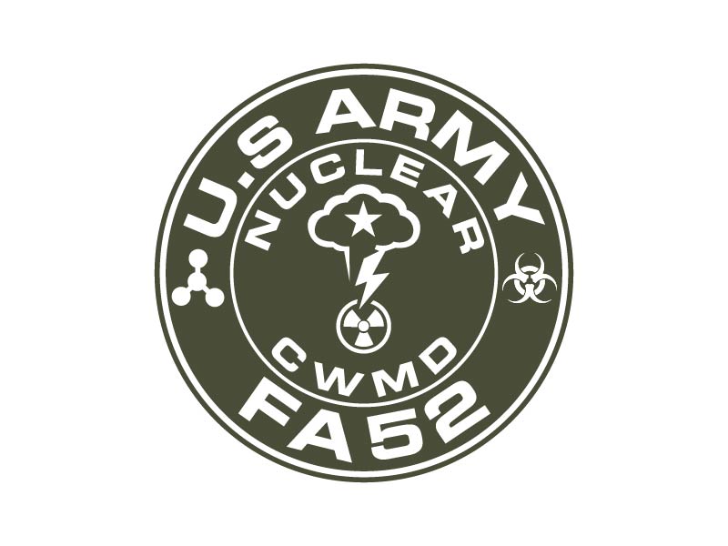Army Nuclear and CWMD (Countering Weapons of Mass Destruction) Logo Design logo design by Bright Ritchil