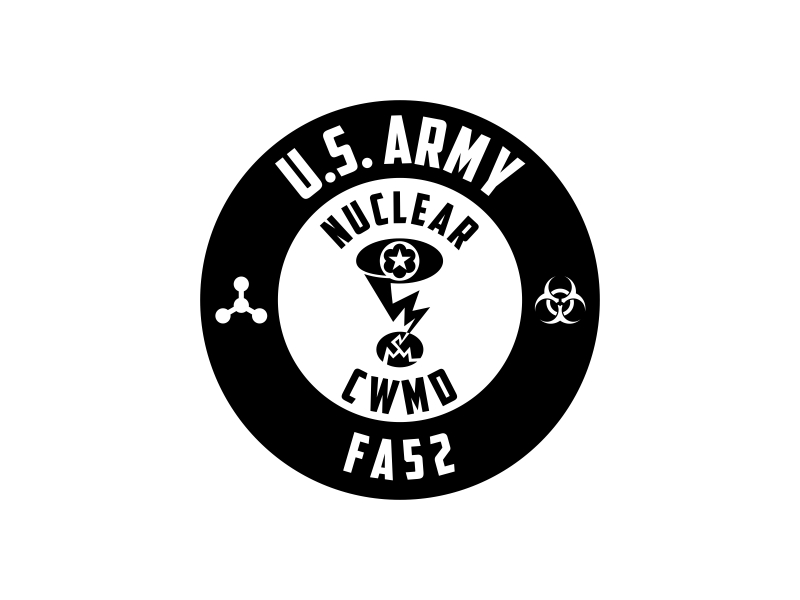 Army Nuclear and CWMD (Countering Weapons of Mass Destruction) Logo Design logo design by rey