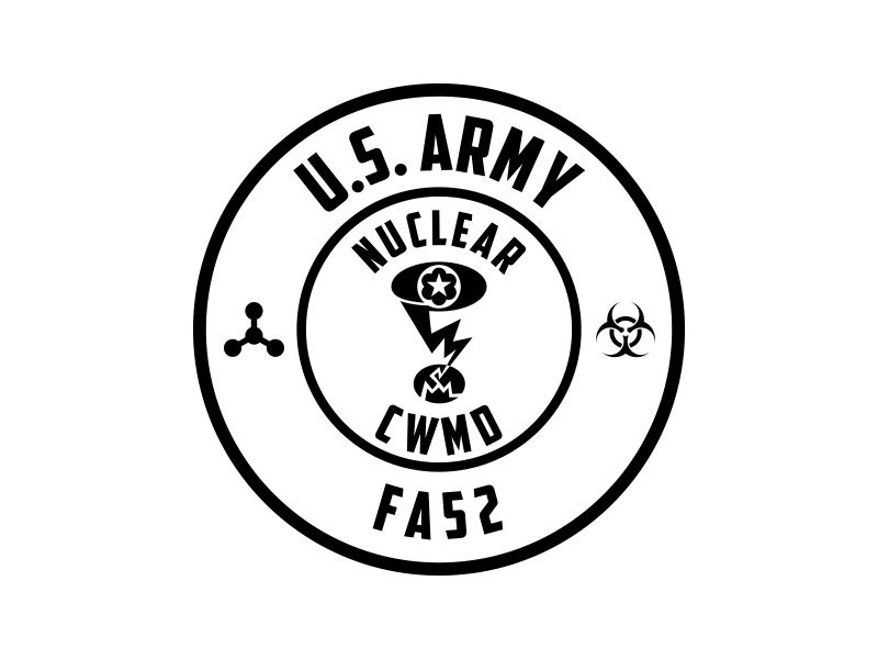 Army Nuclear and CWMD (Countering Weapons of Mass Destruction) Logo Design logo design by rey