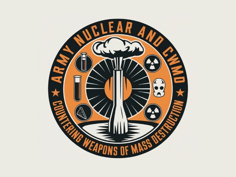 Army Nuclear and CWMD (Countering Weapons of Mass Destruction) Logo Design logo design by Poki