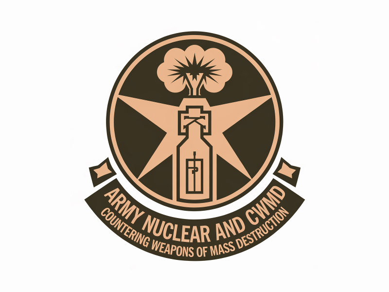 Army Nuclear and CWMD (Countering Weapons of Mass Destruction) Logo Design logo design by Poki