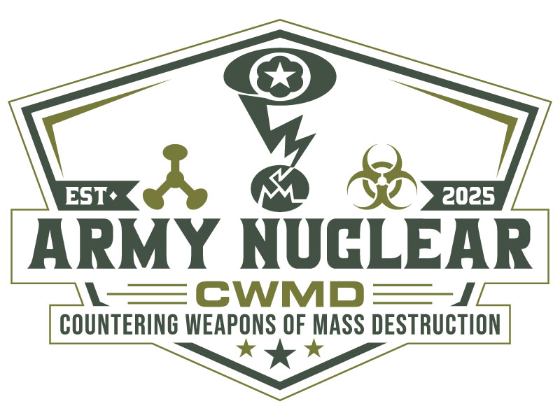 Army Nuclear and CWMD (Countering Weapons of Mass Destruction) Logo Design logo design by LogoQueen