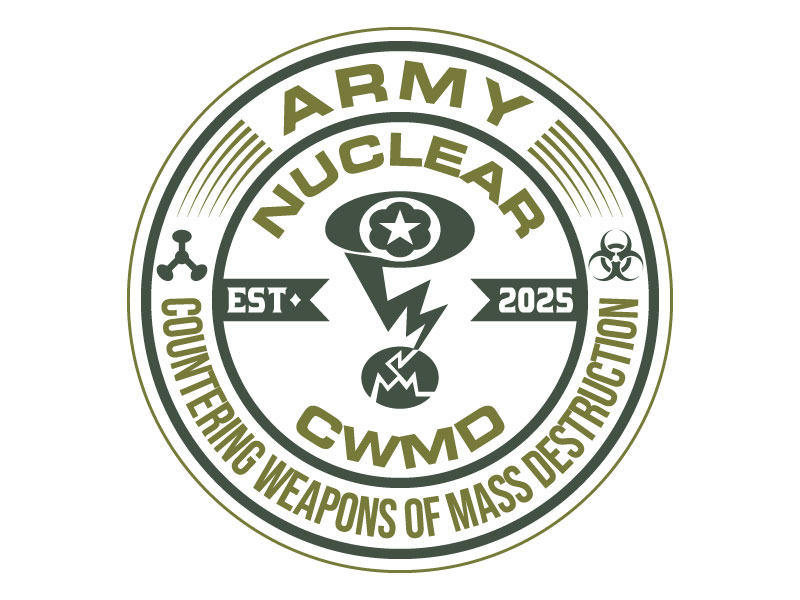 Army Nuclear and CWMD (Countering Weapons of Mass Destruction) Logo Design logo design by LogoQueen