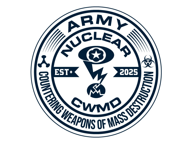 Army Nuclear and CWMD (Countering Weapons of Mass Destruction) Logo Design logo design by LogoQueen