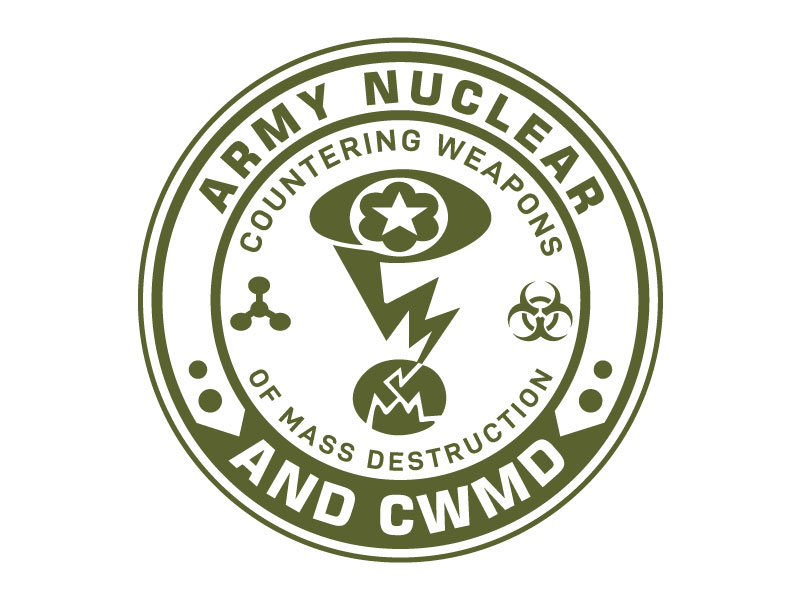 Army Nuclear and CWMD (Countering Weapons of Mass Destruction) Logo Design logo design by Gilate