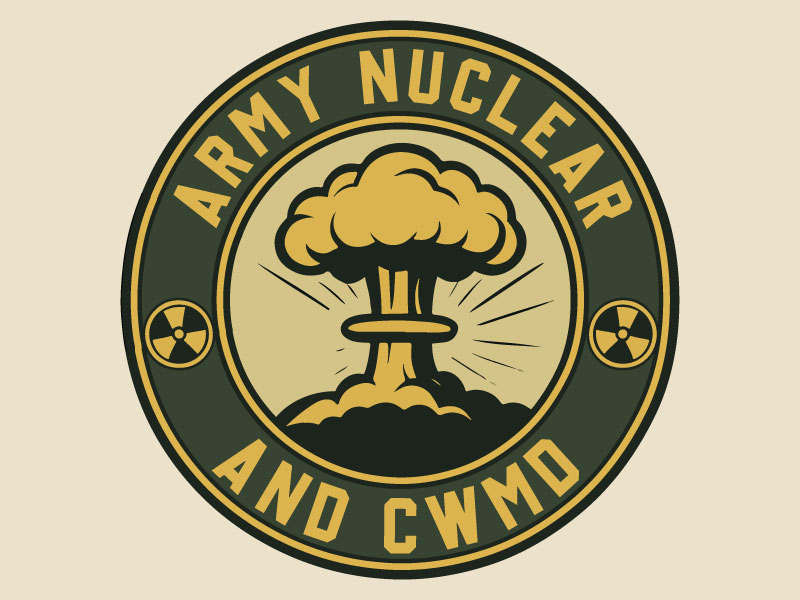 Army Nuclear and CWMD (Countering Weapons of Mass Destruction) Logo Design logo design by Rahul Biswas