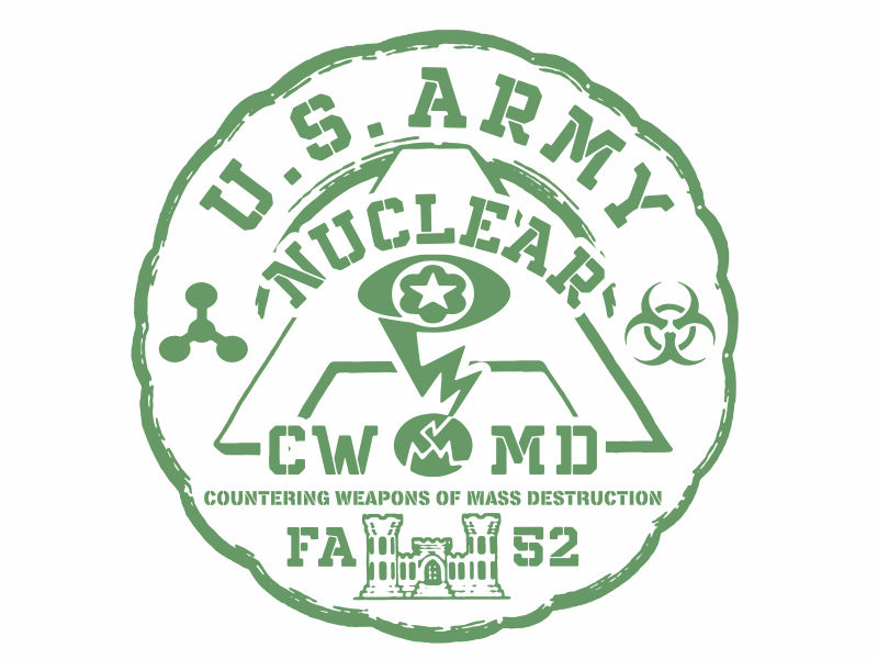Army Nuclear and CWMD (Countering Weapons of Mass Destruction) Logo Design logo design by aura