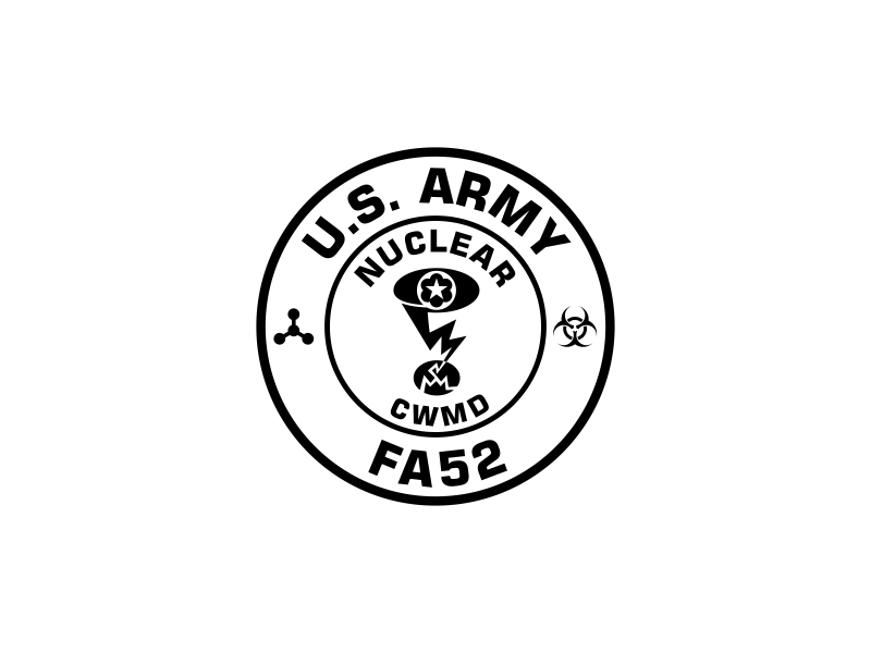 Army Nuclear and CWMD (Countering Weapons of Mass Destruction) Logo Design logo design by rey