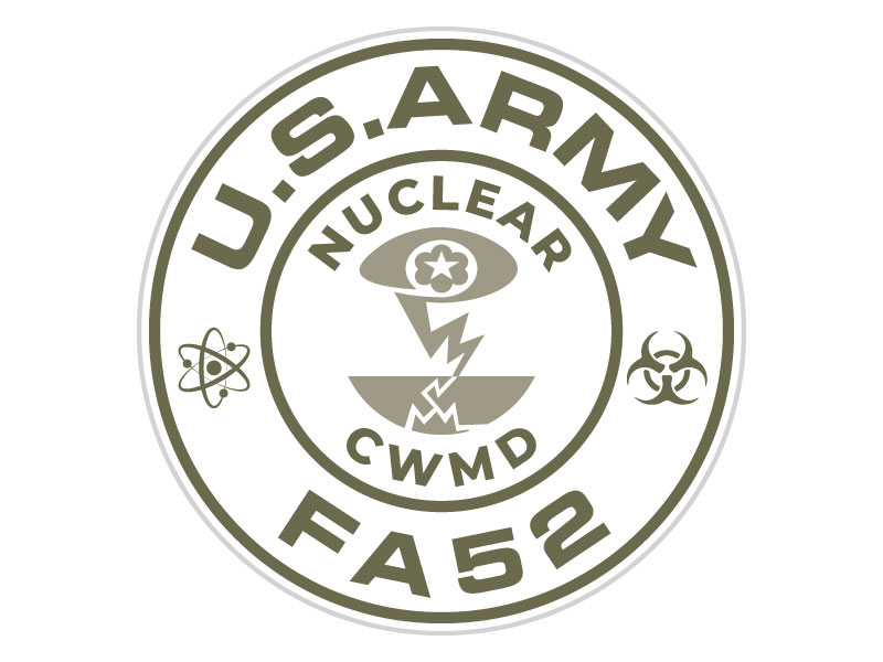 Army Nuclear and CWMD (Countering Weapons of Mass Destruction) Logo Design logo design by subrata