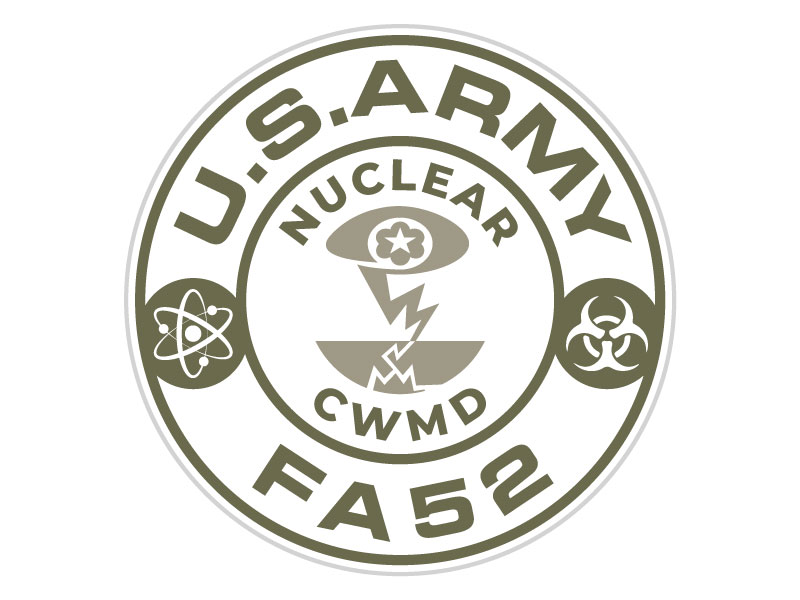 Army Nuclear and CWMD (Countering Weapons of Mass Destruction) Logo Design logo design by subrata