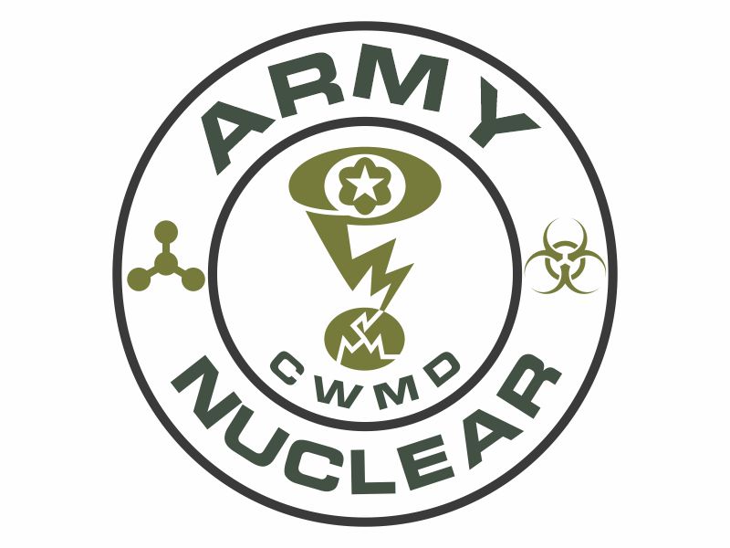 Army Nuclear and CWMD (Countering Weapons of Mass Destruction) Logo Design logo design by zonpipo1