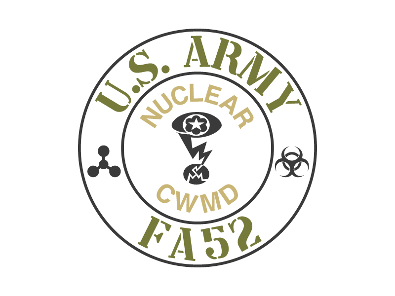 Army Nuclear and CWMD (Countering Weapons of Mass Destruction) Logo Design logo design by nexgen