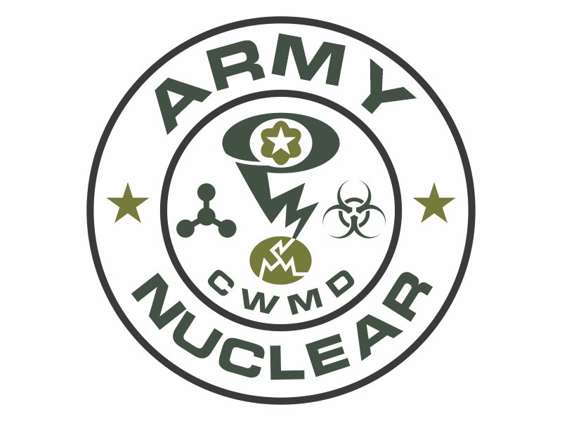 Army Nuclear and CWMD (Countering Weapons of Mass Destruction) Logo Design logo design by zonpipo1