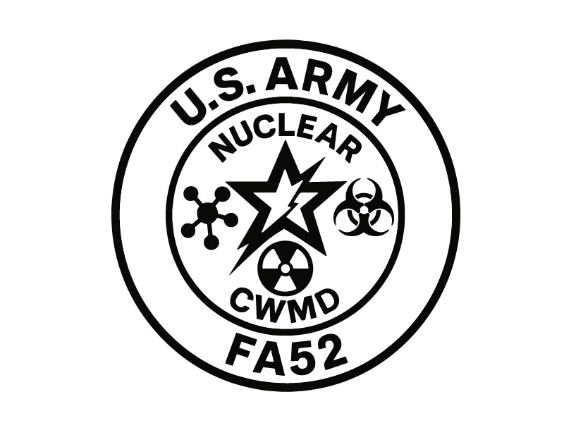 Army Nuclear and CWMD (Countering Weapons of Mass Destruction) Logo Design logo design by M Fariid