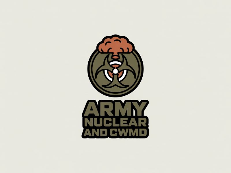 Army Nuclear and CWMD (Countering Weapons of Mass Destruction) Logo Design logo design by AndreBWid