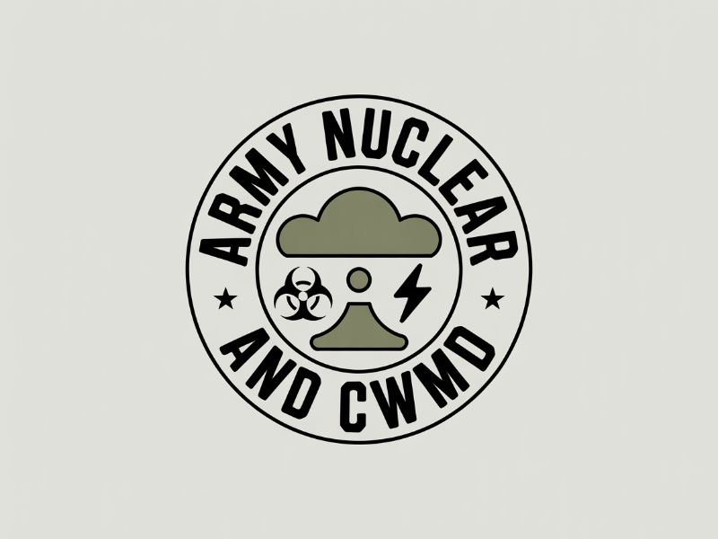 Army Nuclear and CWMD (Countering Weapons of Mass Destruction) Logo Design logo design by joni