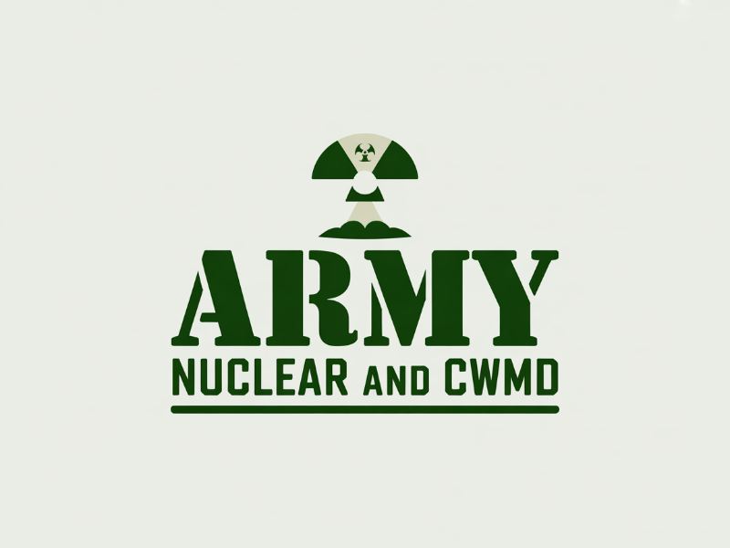 Army Nuclear and CWMD (Countering Weapons of Mass Destruction) Logo Design logo design by joni