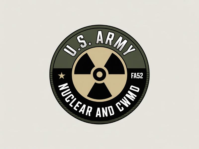 Army Nuclear and CWMD (Countering Weapons of Mass Destruction) Logo Design logo design by joni
