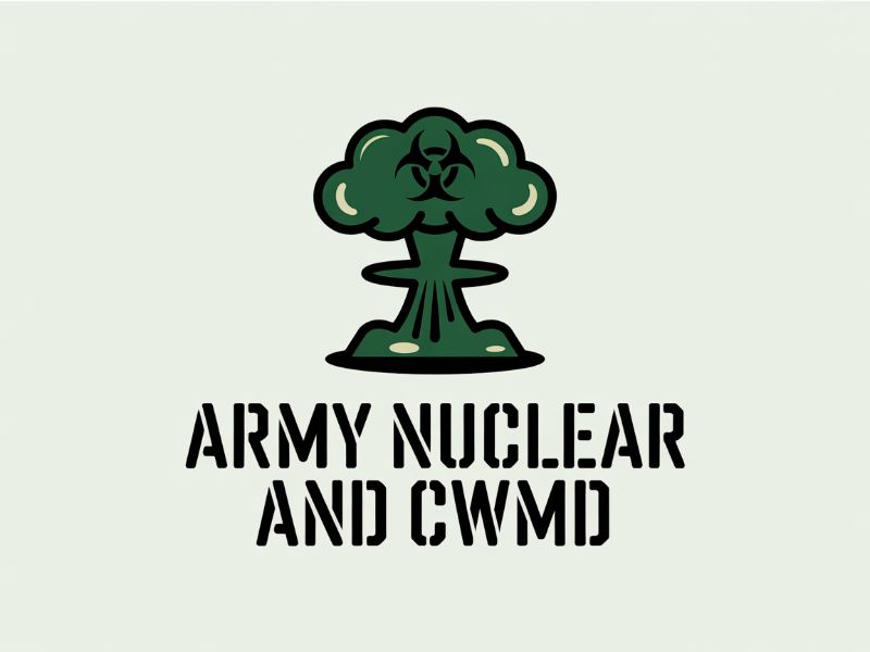 Army Nuclear and CWMD (Countering Weapons of Mass Destruction) Logo Design logo design by joni