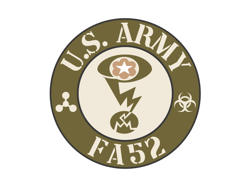 Army Nuclear and CWMD (Countering Weapons of Mass Destruction) Logo Design logo design by nexgen