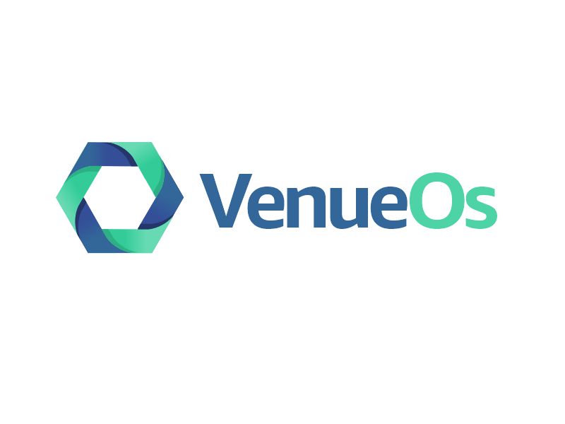 VenueOs logo design by M J