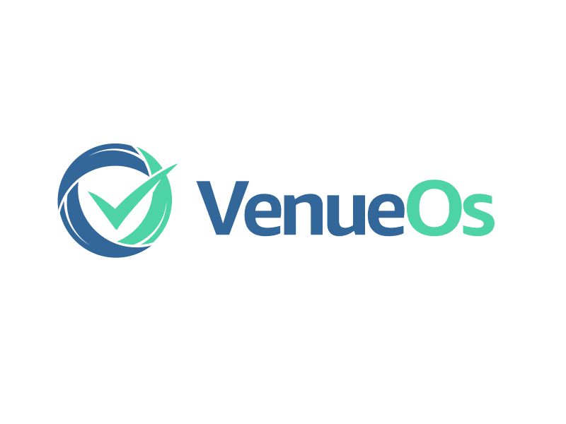 VenueOs logo design by M J