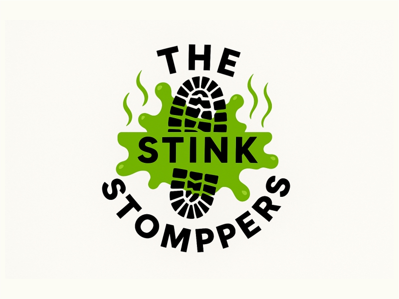 THE STINK STOMPERS logo design by Girly
