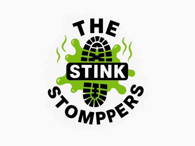 THE STINK STOMPERS logo design by Girly
