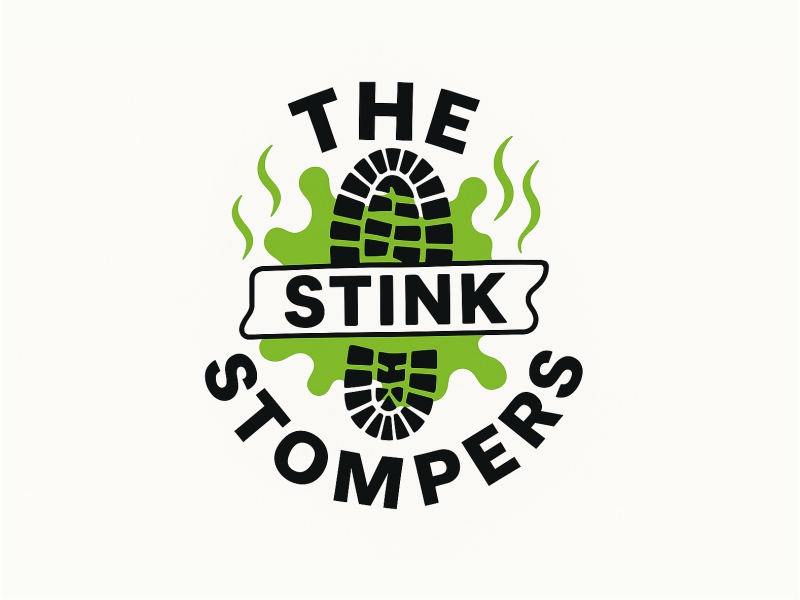 THE STINK STOMPERS logo design by Girly