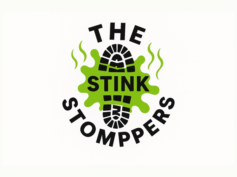 THE STINK STOMPERS logo design by Girly