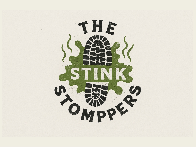 THE STINK STOMPERS logo design by Girly