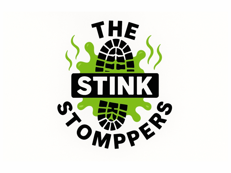 THE STINK STOMPERS logo design by Girly