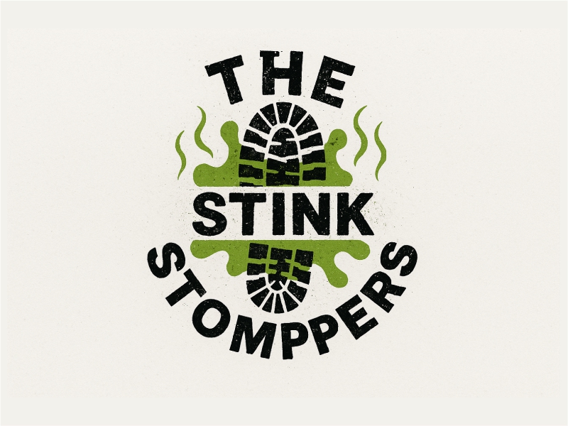 THE STINK STOMPERS logo design by Girly
