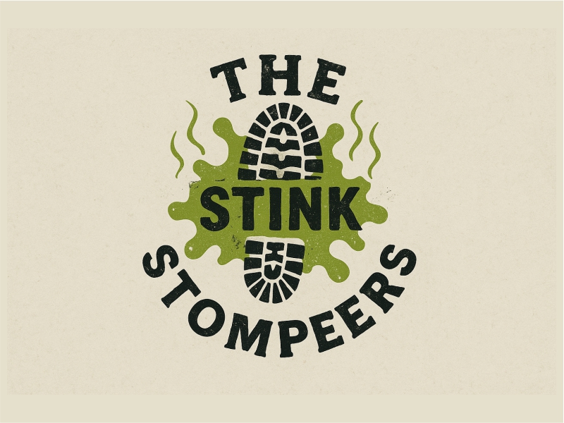 THE STINK STOMPERS logo design by Girly