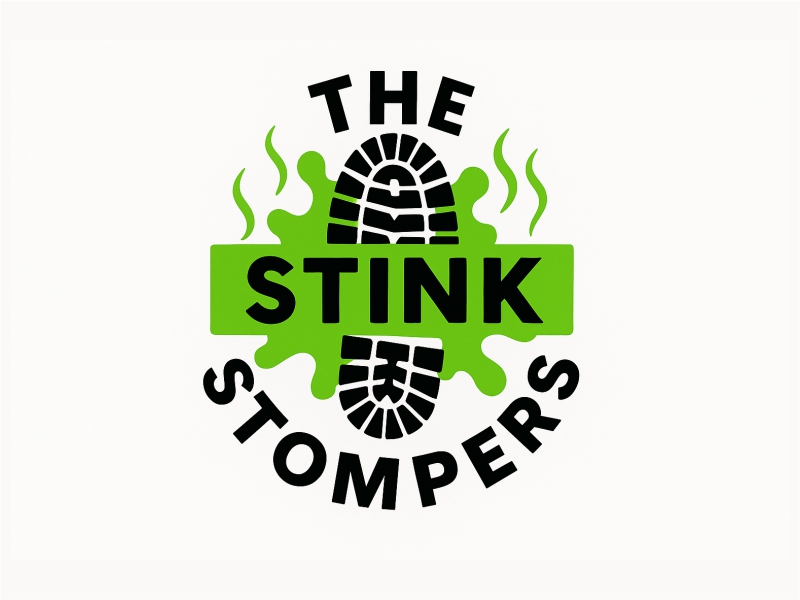 THE STINK STOMPERS logo design by Girly