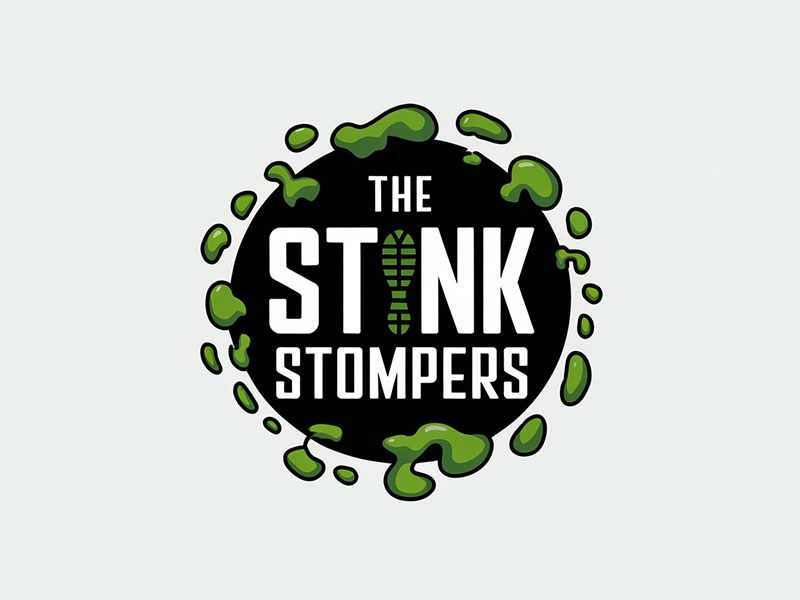 THE STINK STOMPERS logo design by IamSoya
