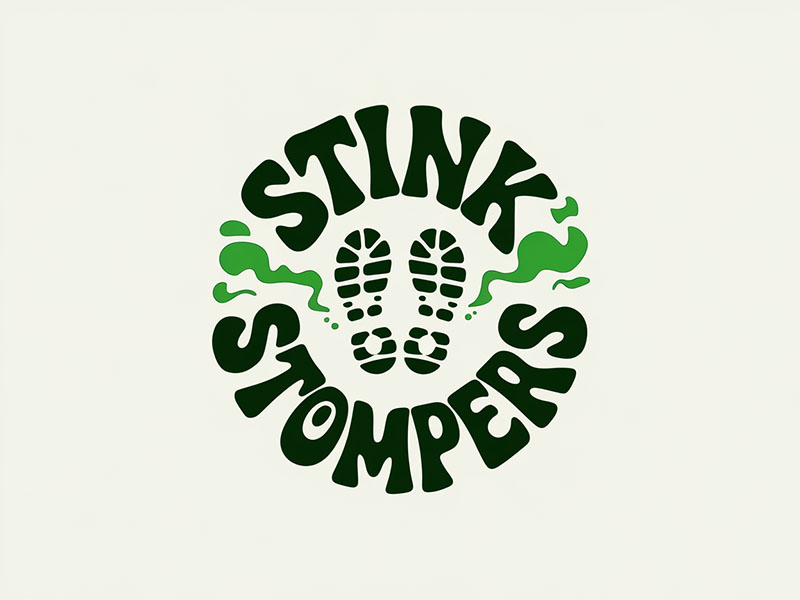 THE STINK STOMPERS logo design by IamSoya