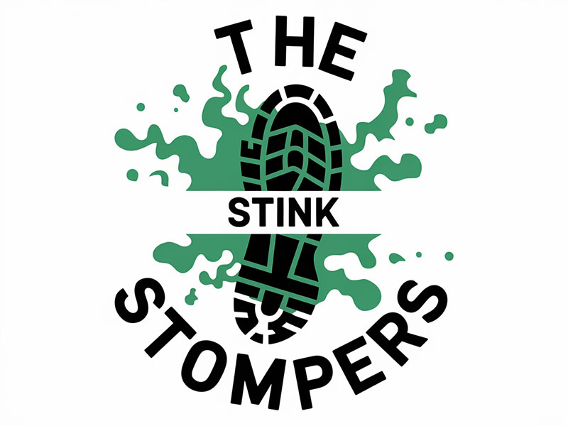 THE STINK STOMPERS logo design by IamSoya