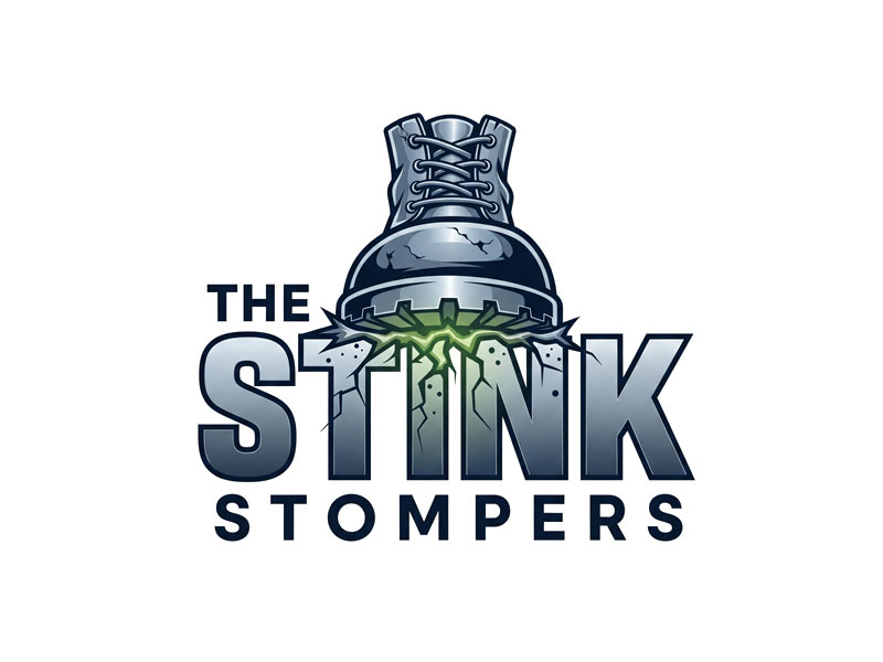 THE STINK STOMPERS logo design by jandu