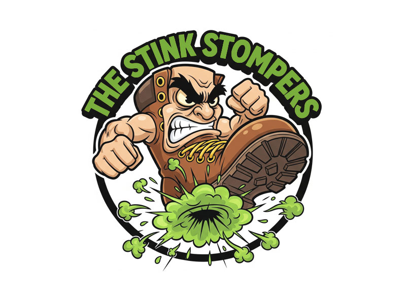 THE STINK STOMPERS logo design by jandu