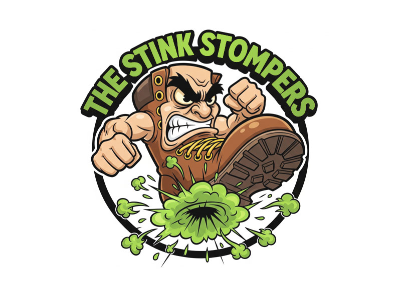 THE STINK STOMPERS logo design by jandu