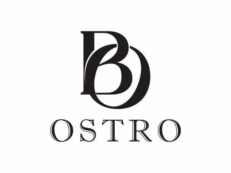 BO logo design by perspective
