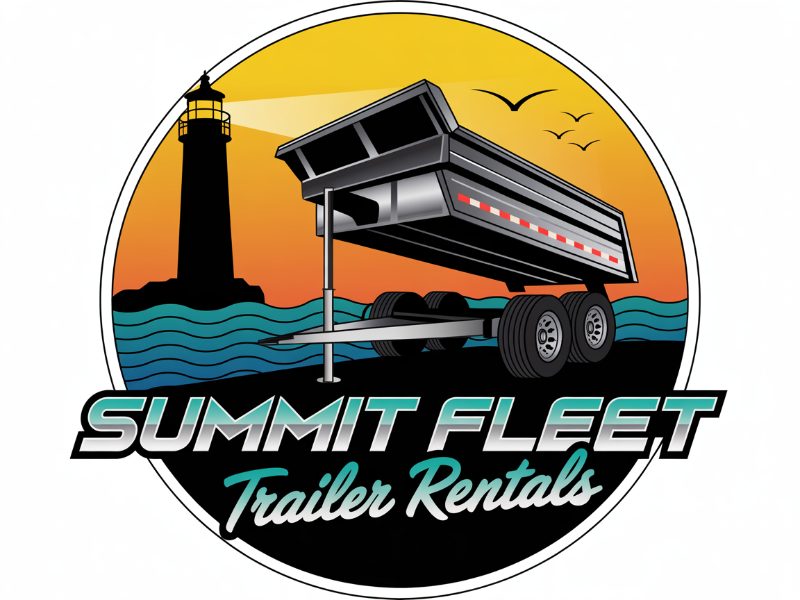 Summit Fleet Trailer Rentals logo design by Octavino