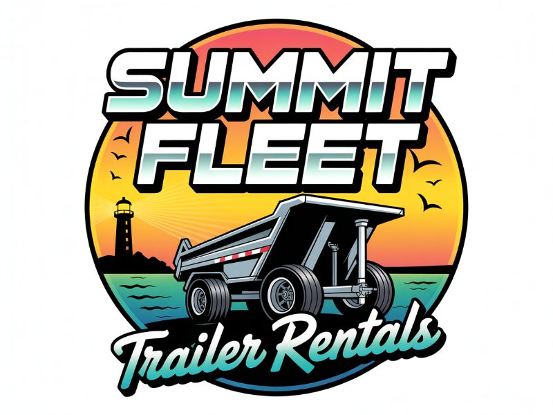 Summit Fleet Trailer Rentals logo design by Octavino