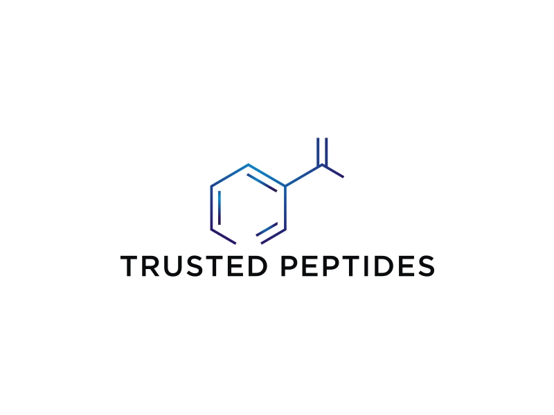 Trusted Peptides logo design by clayjensen