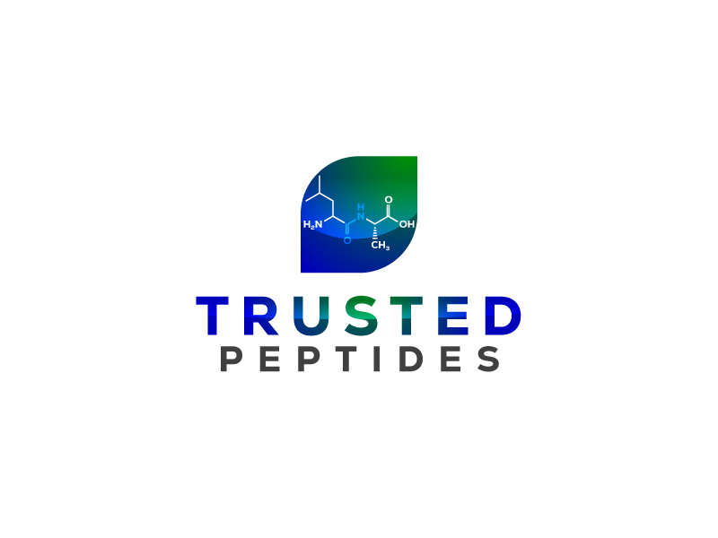 Trusted Peptides logo design by artbitin
