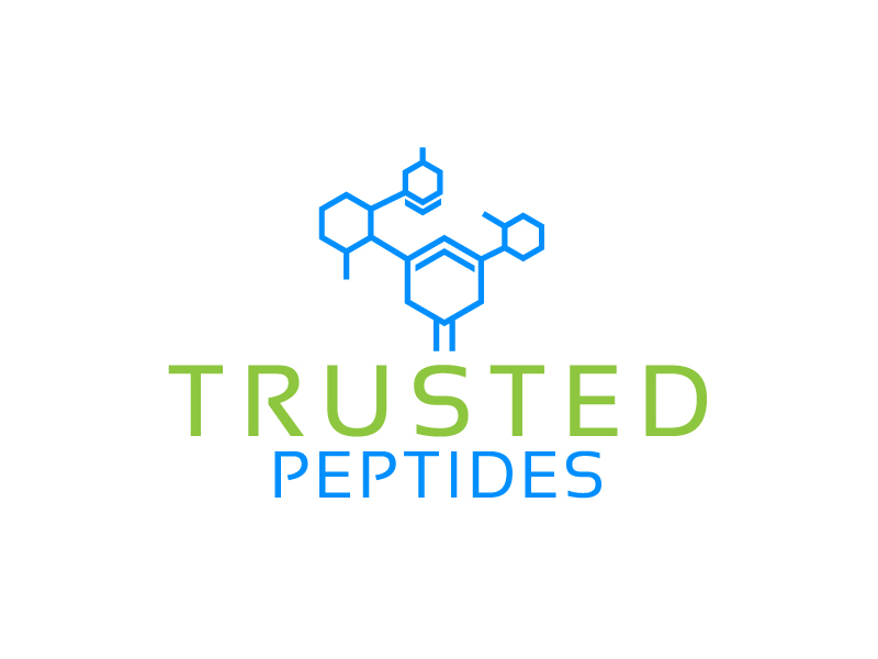 Trusted Peptides logo design by nexgen