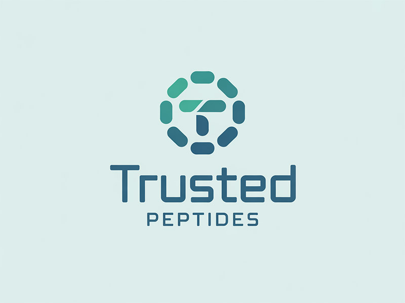Trusted Peptides logo design by IamSoya