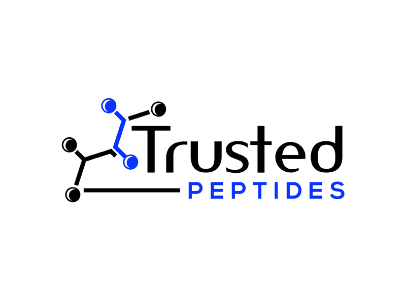 Trusted Peptides logo design by MAXR